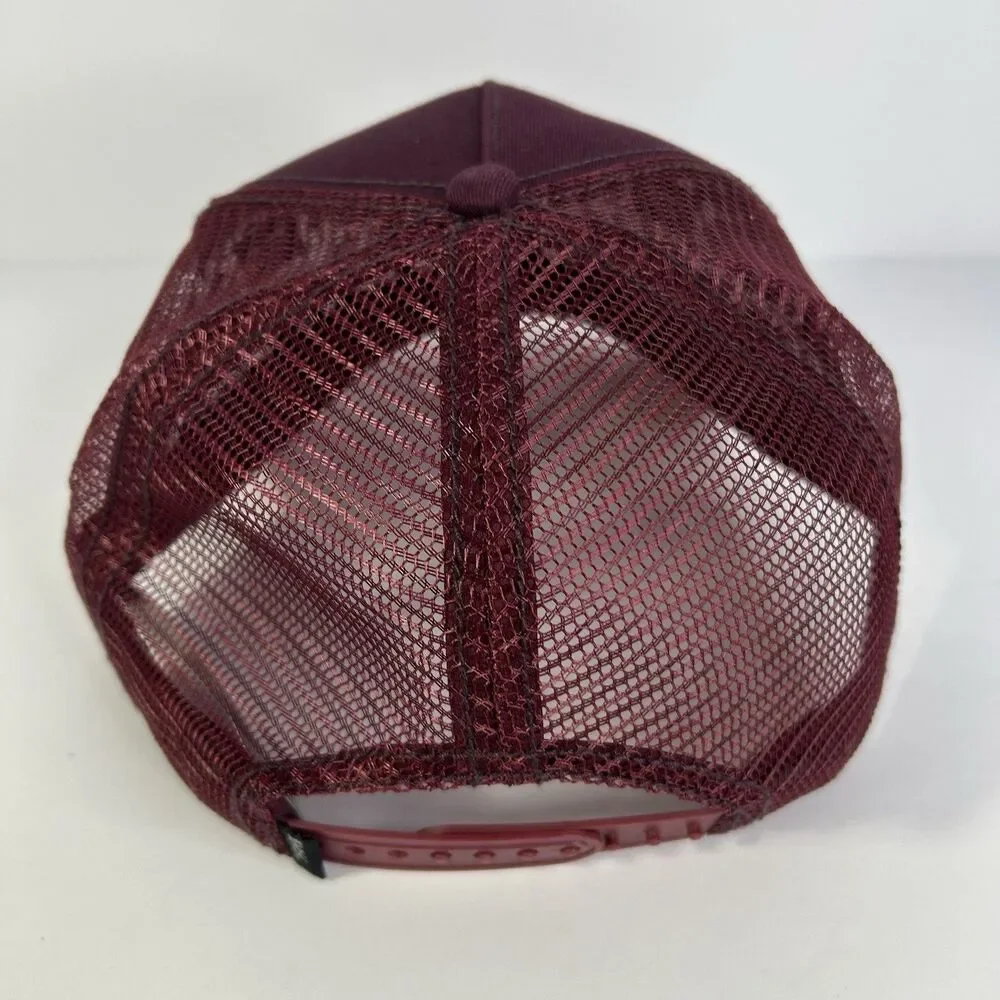 Goorin Bros The Farm Trucker Red Maroon The Panther Snapback OSFM NWT